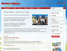 Tablet Screenshot of burkert-reisen.de